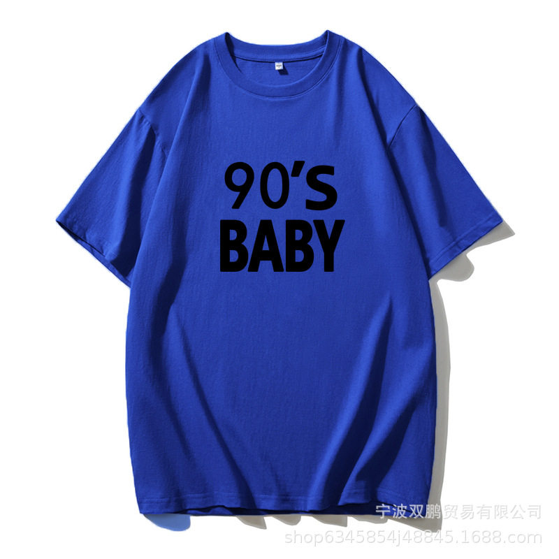 Womens Cotton T Shirt American Letter Print Short Sleeve Loose Fit Casual Everyday Wear Wholesale Available