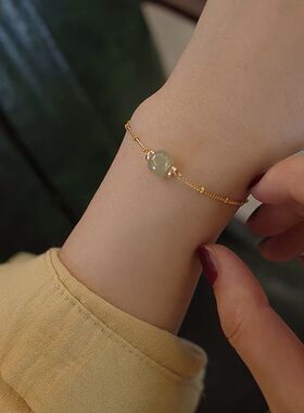 设计天然转运珠手链女小众设计感复古