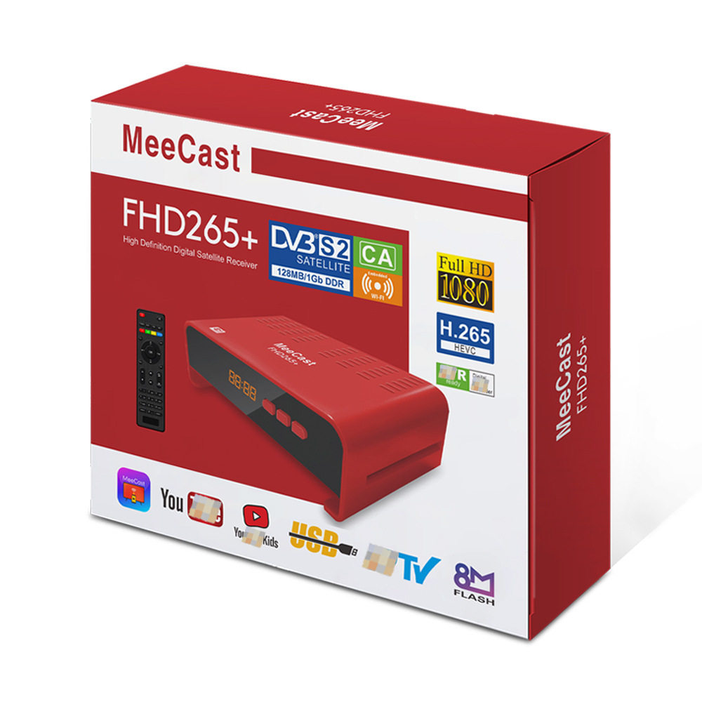 DVB-S2 TV set-top box FHD265+ TV box MeeCast screen projection box