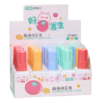 Correction Fluid for Students, Traceless, Non-Toxic, Quick-Drying, Eco-Friendly Brush Applicator