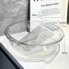 Hand-Washing Integrated Laundry Basin for Home Use, Transparent Plastic Basin with Washboard, Thickened and Deepened Washing Basin, Glacier
