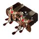 Warring States Style Hanfu Pavilion Hair Accessories After Step Shake and Press Embellishment Small Hairpin Antique Headwear Ming Style Tang Style Tassel Hairpin Female