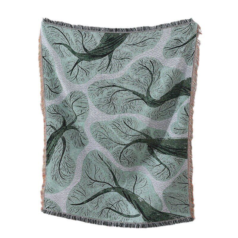 Custom cross-border jacquard tapestry cotton thread blanket sofa towel office nap cover blanket high-grade gift blanket decorative tapestry