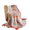 Cross-border Moroccan-style Double-layer Knitted Blanket Office Lunch Break Blanket Air Conditioning Sofa Blanket Famous Camping Thickened Blanket