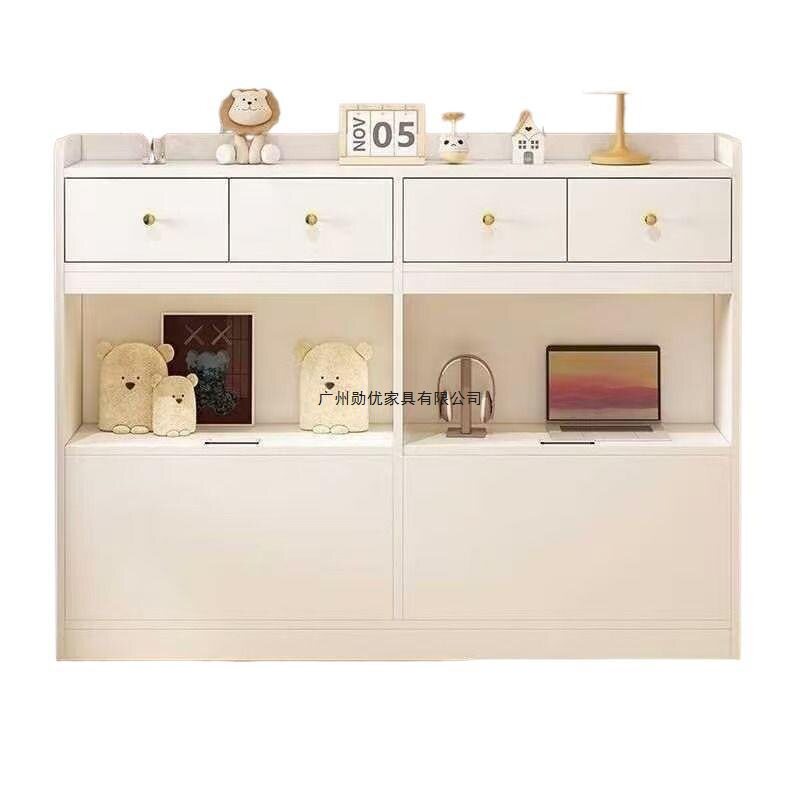 Bedside Table, Bedside Cabinet, Solid Wood Simple Bedroom Storage Cabinet, Bookcase Storage Cabinet, Wall Bedside Cabinet, Cabinet