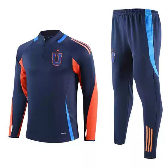 2627 New Model Malaga Wales Chile University Scotland Set Half-Zip Training Suit Sports Set Long Sleeve