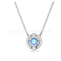 Dynamic platinum blue diamond necklace