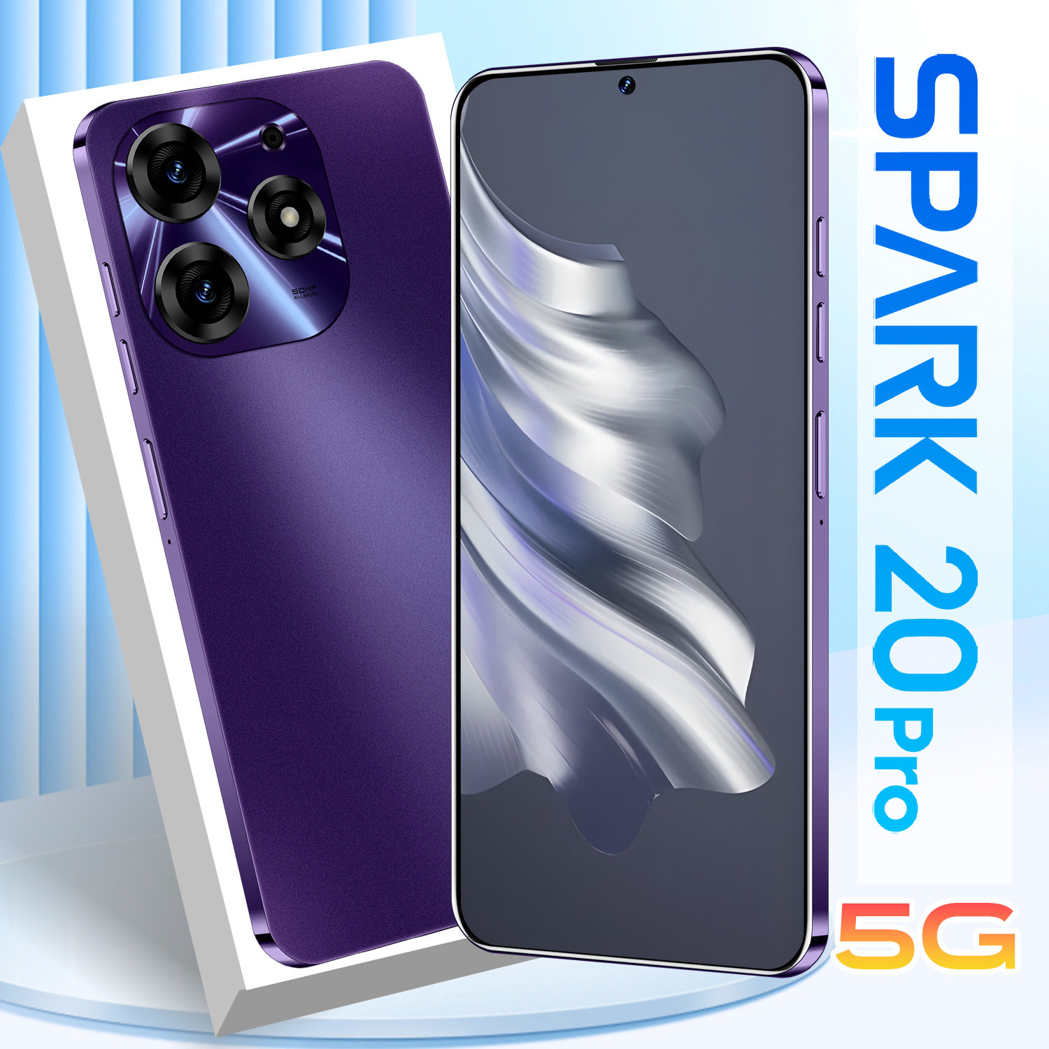 新款跨境手机Spark20 Pro安卓真4G手机3+32G外贸批发低价智能手机