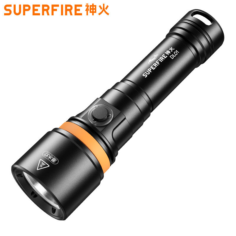 Shenhuo Wholesale Diving Flashlight Professional Grade Underwater Deep Diving Rechargeable Handheld Waterproof Flood Control Patrol Flashlight