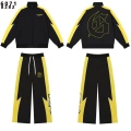 Black and yellow suit