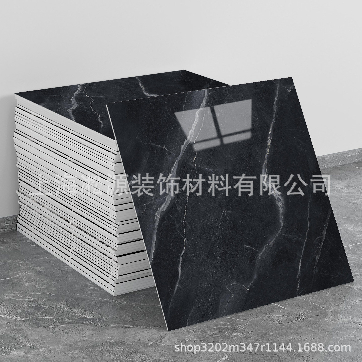 外贸跨境热销大理石仿瓷砖墙贴自粘防水防潮背景墙面装饰墙壁纸