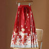 New Chinoiserie Improved Han Dynasty Skirt for Women 2025 Autumn and Winter New Hot Style Fashion Versatile Slimming Look Red Horse Face Skirt