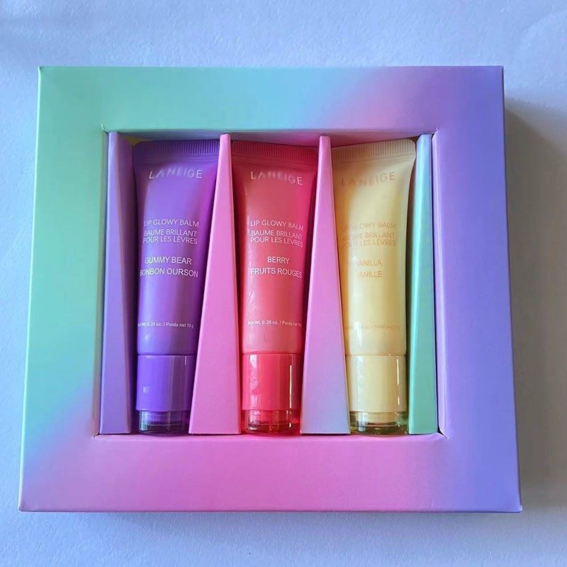 Cross-Border Popular Lip Gel Gummy Bears, Sweet Candies, Three Forest Rosehip Nourishing and Moisturizing Kits