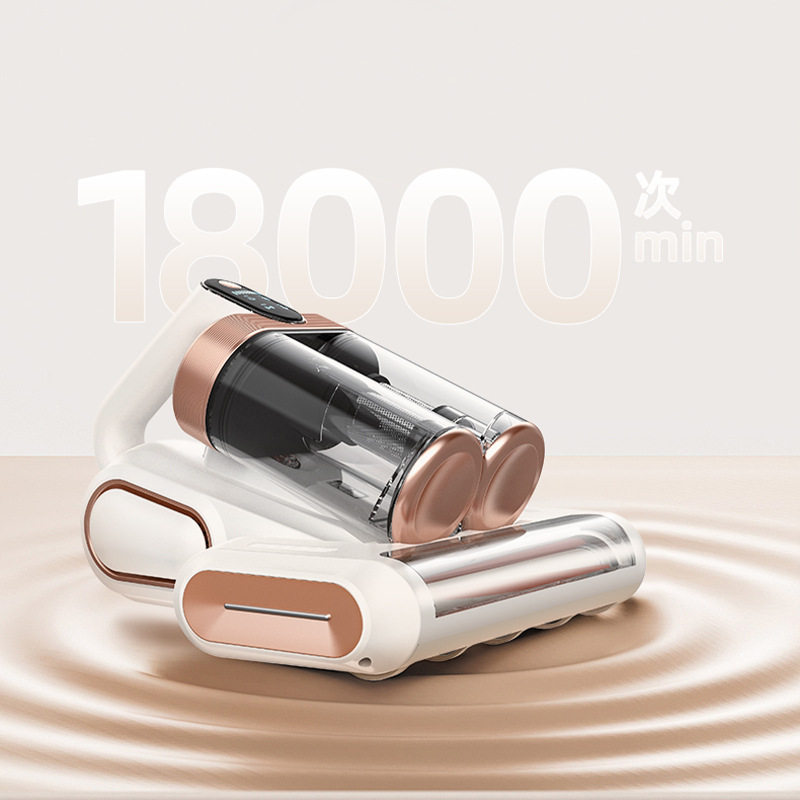 跨境滚刷双尘杯显示屏过滤除螨仪紫外线杀菌家用超声波强吸去螨仪