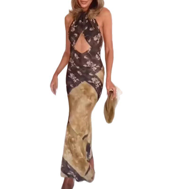 Summer Womens Dress Sexy Elegant Halter Neck Off Shoulder Slim Fit Perfect for Parties and Events Wholesale