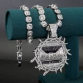 Silver 981 pendant + 20inch tennis chain