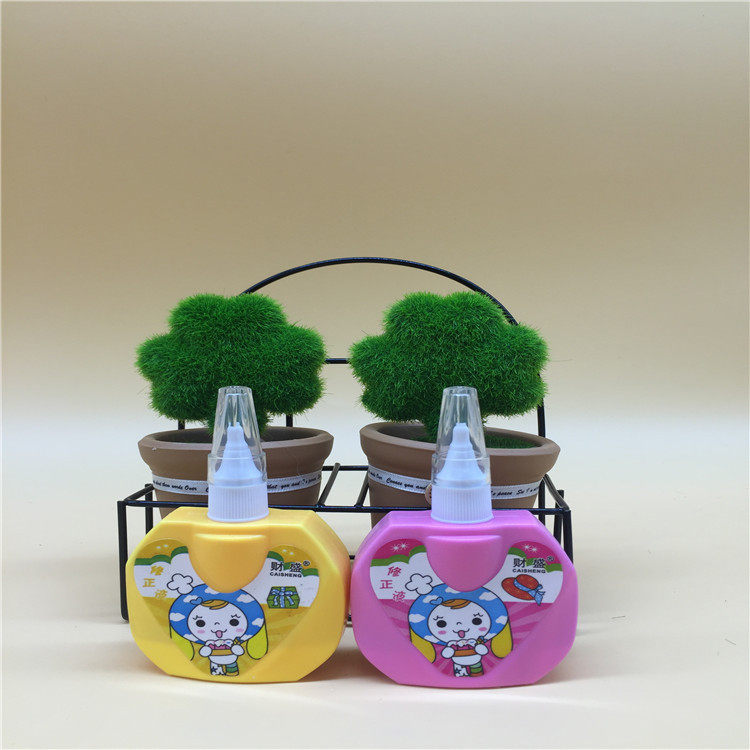 New Popular Cartoon Rubber Head Environmentally Friendly PP Boxed Correction Fluid Learning Stationery 2 Yuan Store Stationery Store Factory Price Direct Sales