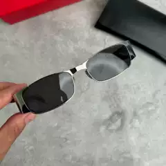 Accurate and Flawless New Futuristic Silver Titanium Sunglasses with a High-End Feel, Narrow Frame Sunglasses for Men Sl738