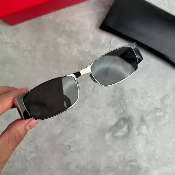 Accurate and Flawless New Futuristic Silver Titanium Sunglasses with a High-End Feel, Narrow Frame Sunglasses for Men Sl738