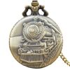 Supply of Retro Locomotive Men's and Women's Personalized Fashion Pocket Watch Wholesale Trendyy Large Watch Nostalgic Large Dial