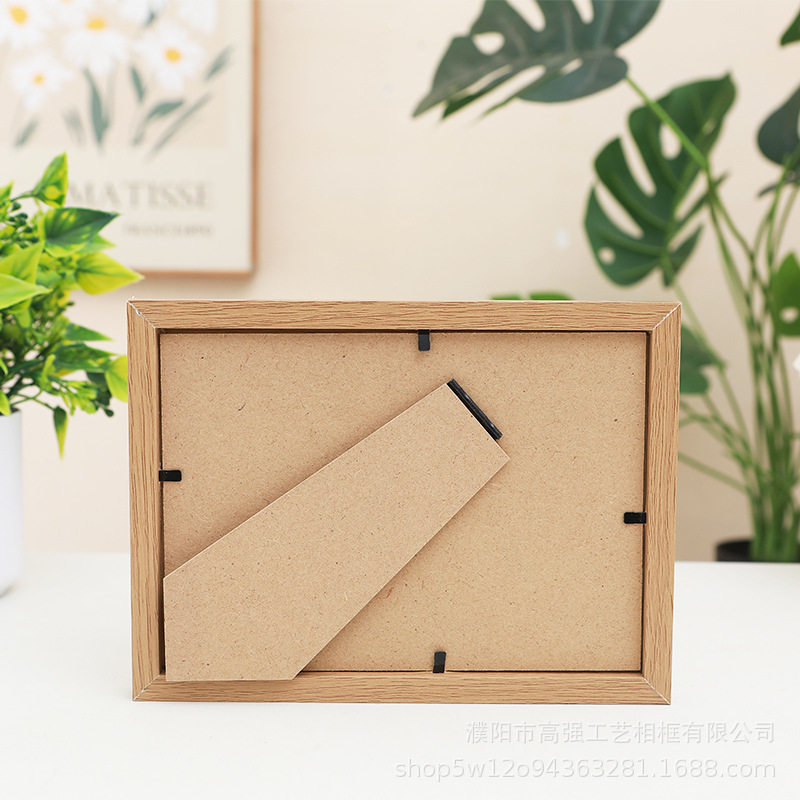 Wooden three-dimensional hollow creative photo frame table wholesale 678 10 inch simple wall hanging square oil painting stick picture frame