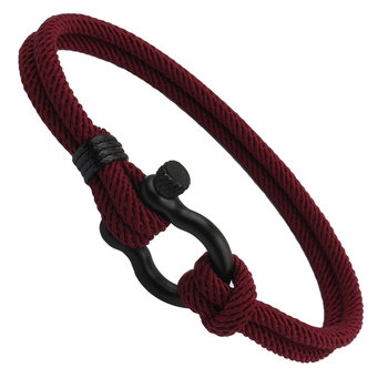 New Black Stainless Steel Milan Line Beach Bracelet Simple Jewelry Red Animal Year Bracelet Couple