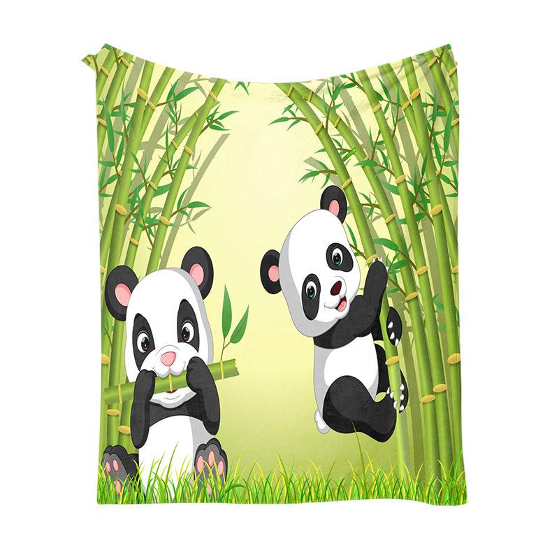 Cross-Border Flannel Blanket Customized Thickened Nap Blanket Square Digital Printing Air Conditioning Blanket Cover Blanket Minimum Order One Piece
