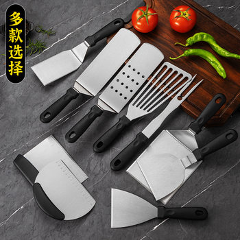 Factory Ready Stock Amazon Bbq Barbecue Tools Stainless Steel Grill Teppanyaki Shovel Outdoor Camping Style Barbecue Tools