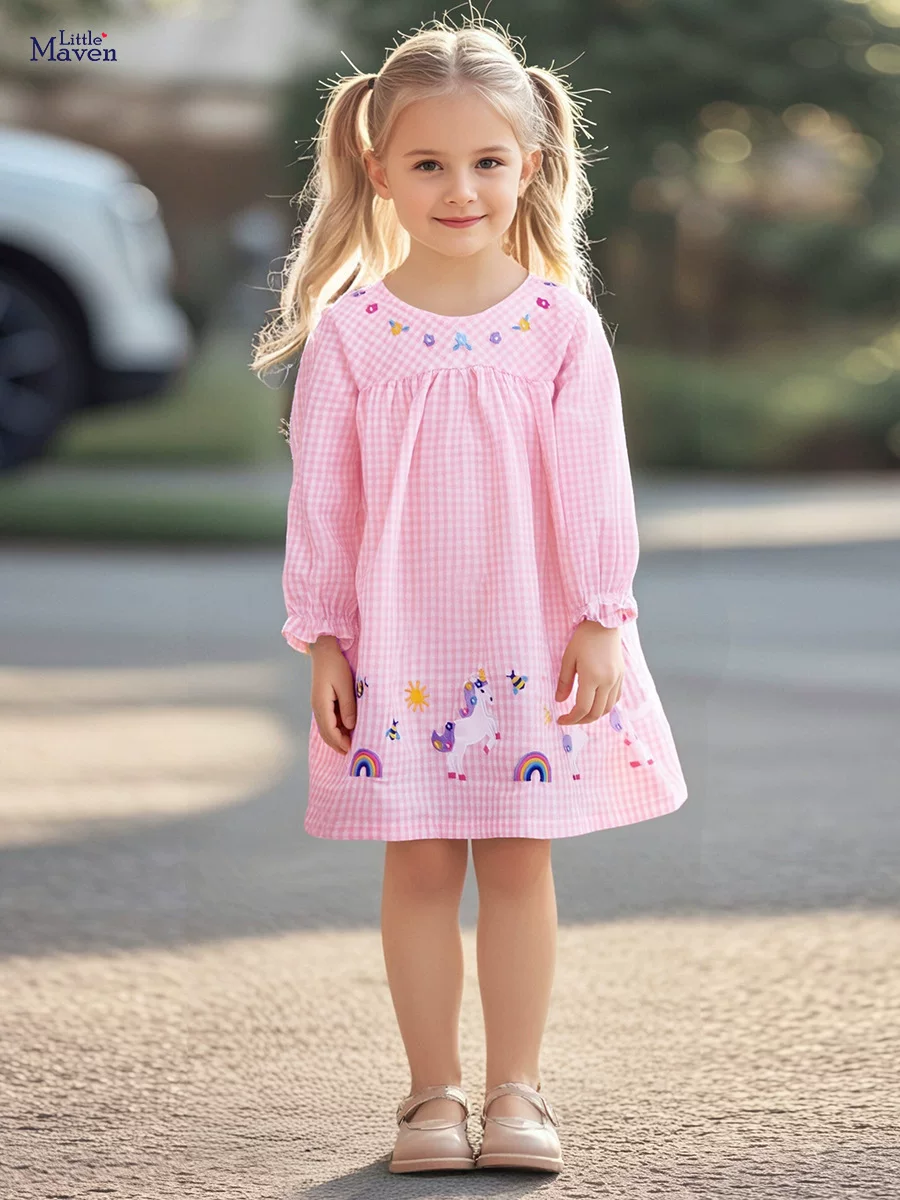 Autumn Baby Girls' Dress, [Style] Kids' Skirt, Cartoon Cute Girls' Dress