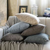Linen Pillow Cushion Sofa Pillow Living Room Office Modern Simple Large Backrest Bedhead Waist Pillowcase Without Core