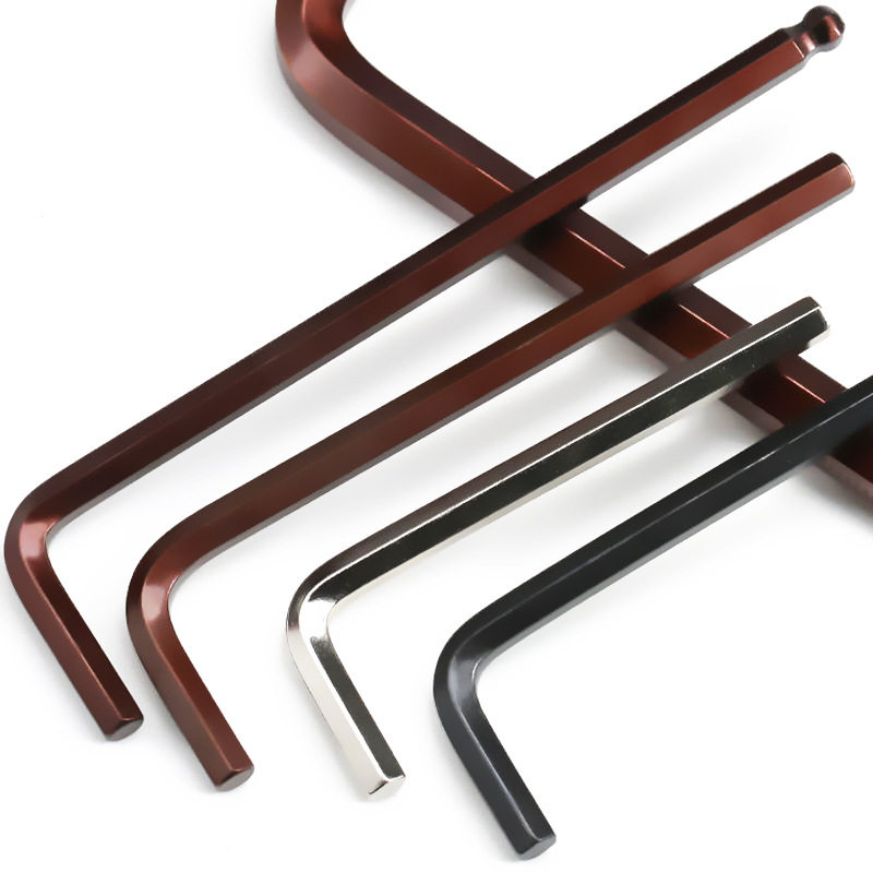 L型内六角扳手单个平头搬手球头板手内6角小螺丝刀内六方六菱角S2