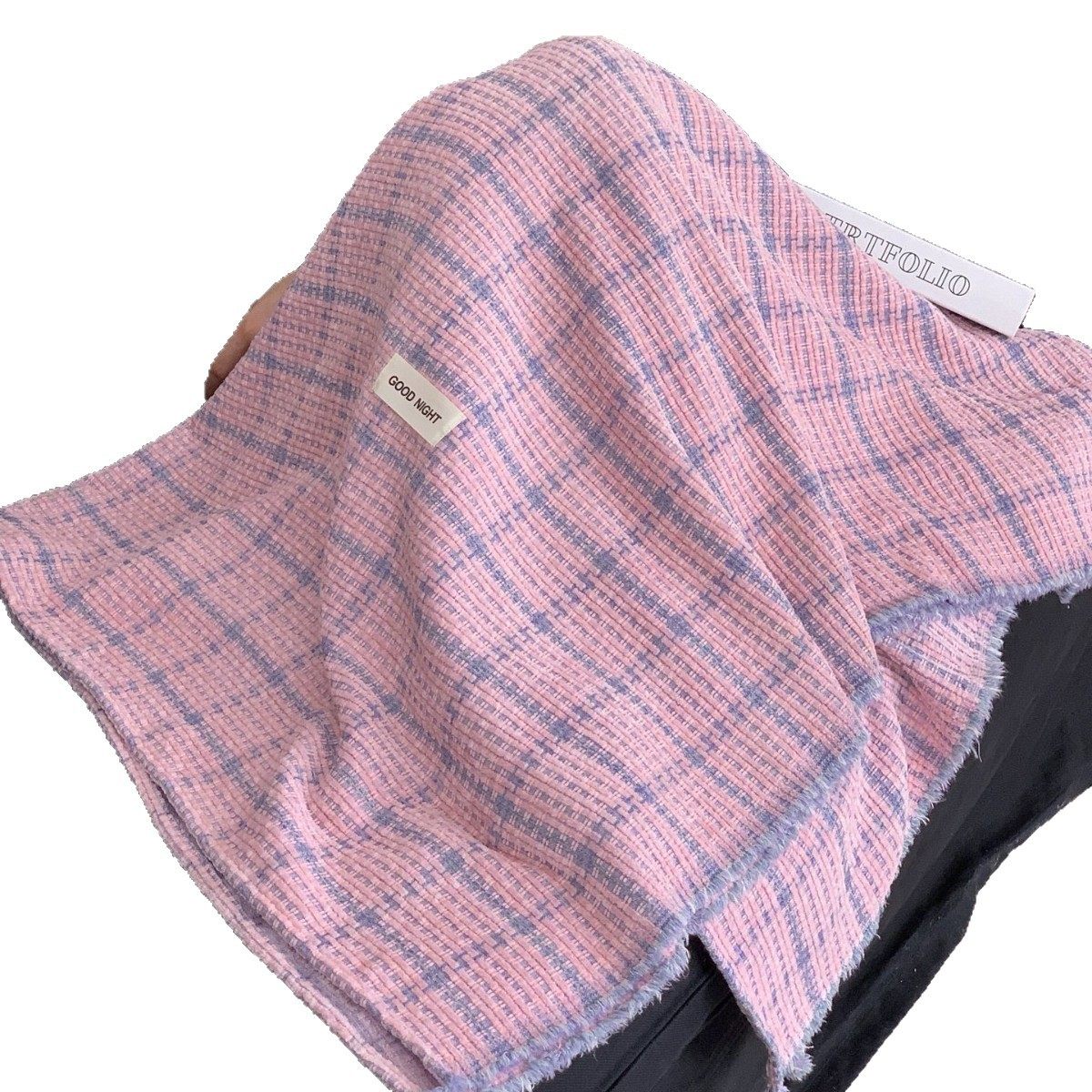 Simple, Fashionable and Versatile, Personalized Small Fragrant Chenille Plaid Blanket, Casual and Comfortable Blanket