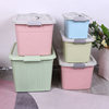Large thick plastic storage box household clothes and toys transparent storage box car portable storage box with lid