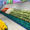 Fruit Shop Folding Basket Plastic Vegetable Basket Supermarket Display Shelf Stackable Fruit Foldable Storage Box Basket