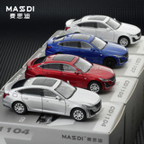 Maisidi 1:64 Легкосплавная модель автомобиля Cadillac CT5 имитация статической коллекции украшений с железным дном резиновой шины
