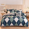 Foreign trade AB version cotton fleece-lined four-piece quilt cover can be used to make air conditioning quilt winter warm flannel bedding
