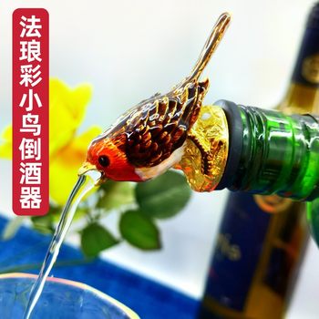 Creative Falangcai Bird Pour Green Baby Decanter Zinc Alloy 304 Stainless Steel Pour Factory Wholesale