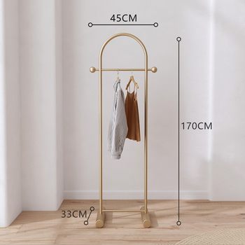 Small Very Narrow Room Clothes Drying Rack Bedroom Floor-Standing Coat Rack Simple Household Bag Rack Indoor Clothes Rack