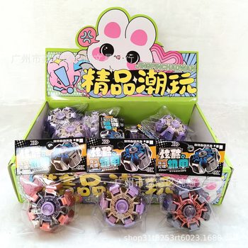 Trendy Viral Mechanical Armor Gyro Toy Transforming Fidget Spinner with Cool Electroplating Process Trendy Fidget Spinner