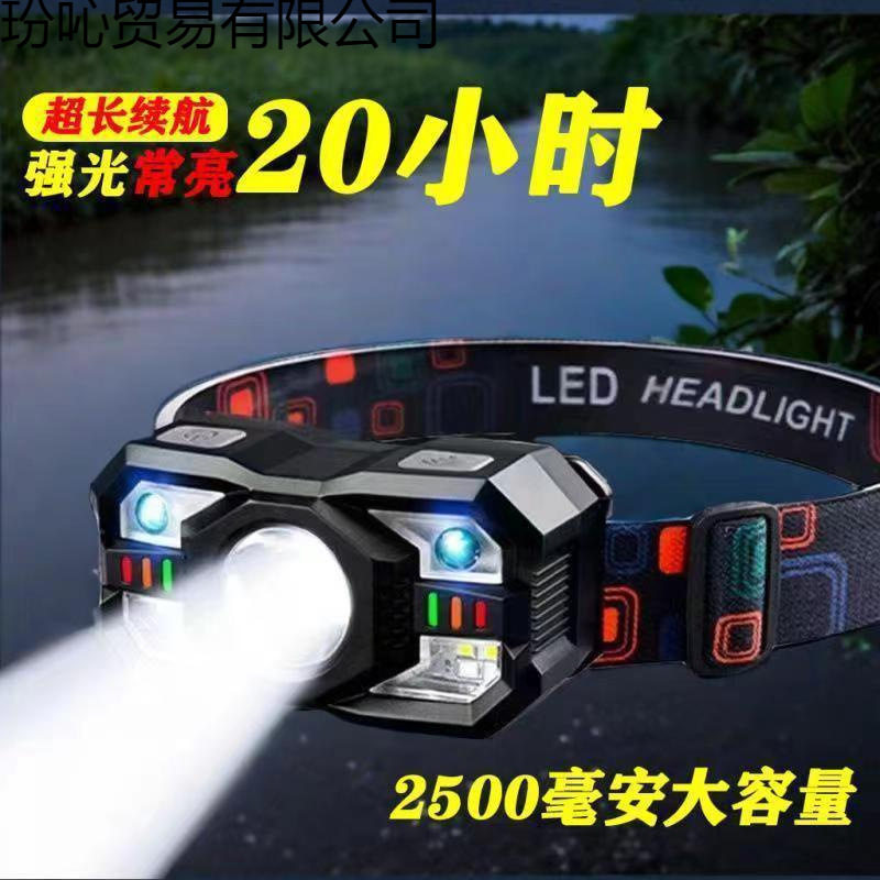 Ultra-Bright Sensor Headlamp for Night Fishing, Ultra-Light Head-Mounted, Ultra-Long Battery Life, Strong Light Charging, Outdoor Lightweight Manufacturer