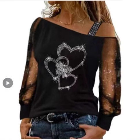 Off Shoulder Color Block Printed Top Spring Collection Casual Wear Wholesale Available private label