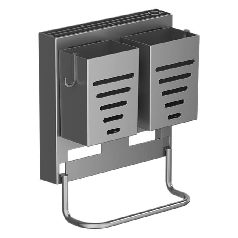 Cross-border Kitchen Knife Rack Storage Rack Household Chopsticks Tube Knife Storage Rack Punch-free Wall-mounted Multifunctional Hanger