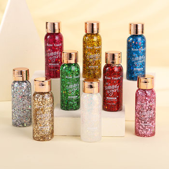 Cross-border sequins eye shadow makeup stage makeup eye shadow powder beauty makeup performance beauty nail eye shadow powder bottle