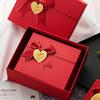 Manufacturer Red Gift Box Festive Gift Box Bow Gift Box Heaven and Earth Cover Empty Box Spot Wholesale
