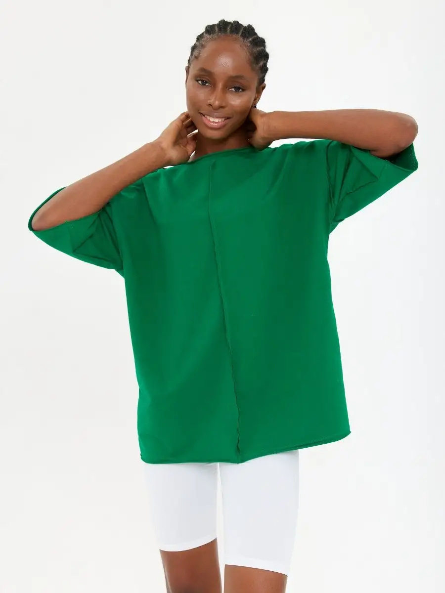 Womens Loose Fit Cotton T Shirt Distressed Short Sleeve Color Block Design Spring Summer Casual Wear Wholesale