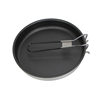 Outdoor Folding Portable Aluminum Alloy Frying Pan Steak Frying Pan Camping Cookware Non-stick Coated Baking Pan Wok
