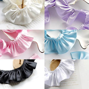 5.5cm Color Halo Sade Pleated Lace Ruffled Skirt Skirt Lengthened Curtain Home Textile Accessories