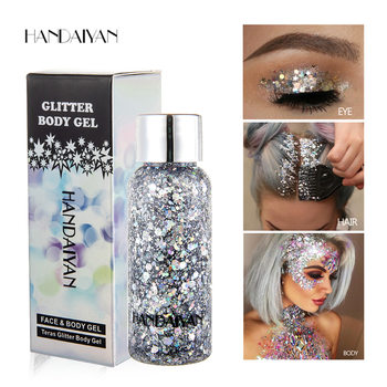 Handaiyan Cross-Border Sequin Eye Shadow Large Particles Super Flash Stage Makeup Glitter Body Lotion Face Makeup Gel