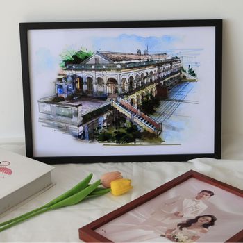 Wooden Modern Minimalist Photo Frame Creative Photo Exquisite Table Puzzle Kidsren's Picture Frame A438K 10inch Wall Hanging