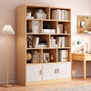 Solid Wood Bookcase Floor-Standing Display Cabinet Living Room Wall Storage Rack Household Storage Cabinet Storage Locker Simple Bookcase
